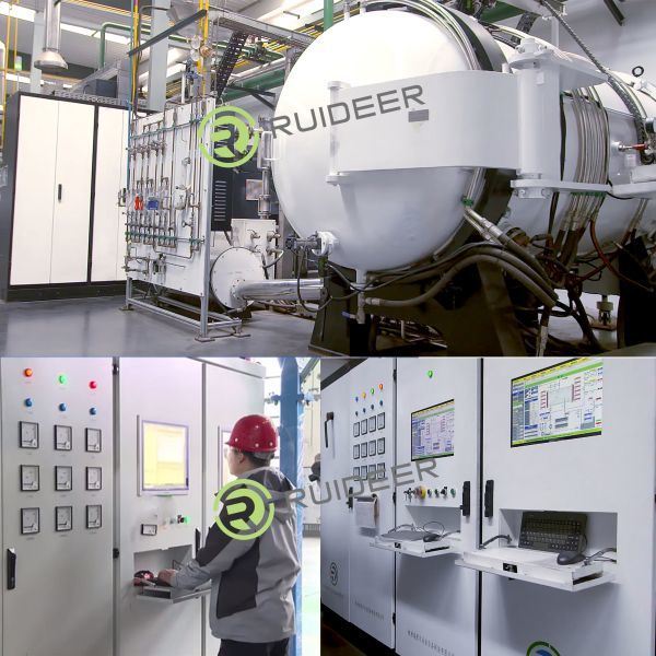 1550C उच्च तापमान वैक्यूम ब्राज़िंग फर्नेस तीन-फेज फाइव वायर सिस्टम 380V 50HZ कंट्रोल पावर सप्लाई के लिए